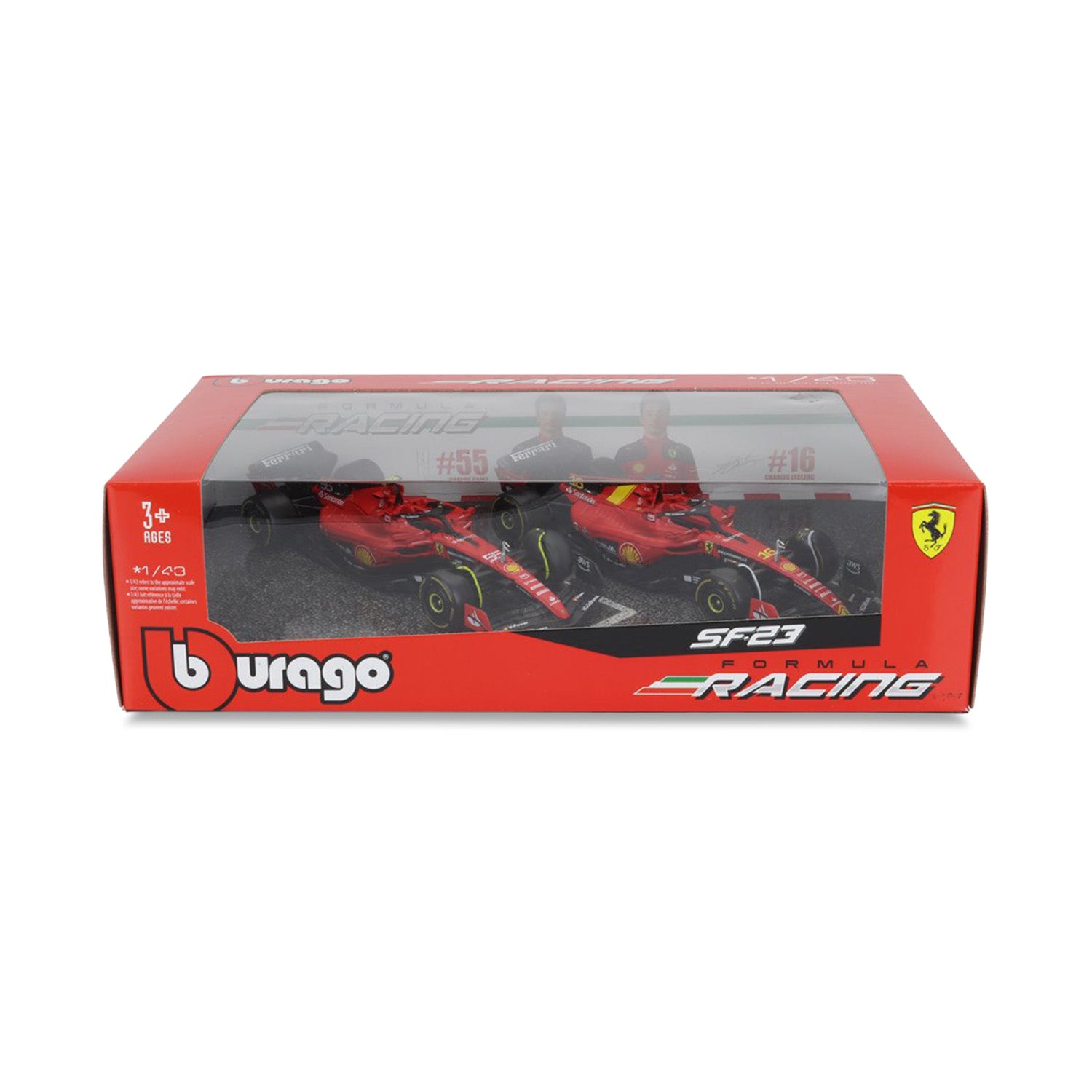 SF23 Set of 2 Leclerc & Sainz 2023 1:43 Car Model - Scuderia Ferrari - Fueler™ - 18-36839-SET - fueler.store - Car Model