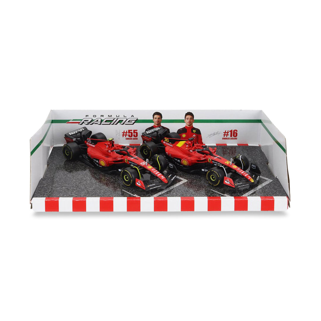 SF23 Set of 2 Leclerc & Sainz 2023 1:43 Car Model - Scuderia Ferrari - Fueler™ - 18-36839-SET - fueler.store - Car Model