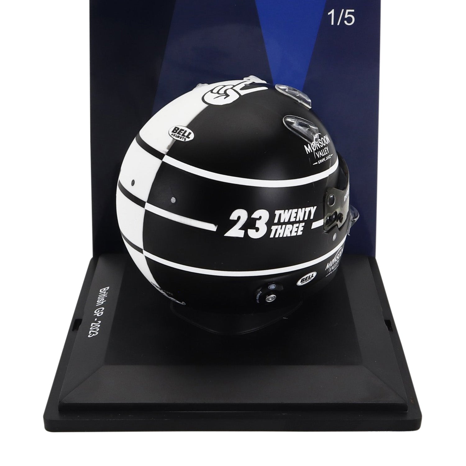 #23 Albon British GP 2023 1:5 Spark Mini Helmet - Williams Racing - Fueler™ - 5HF114 - fueler.store - Collectibles