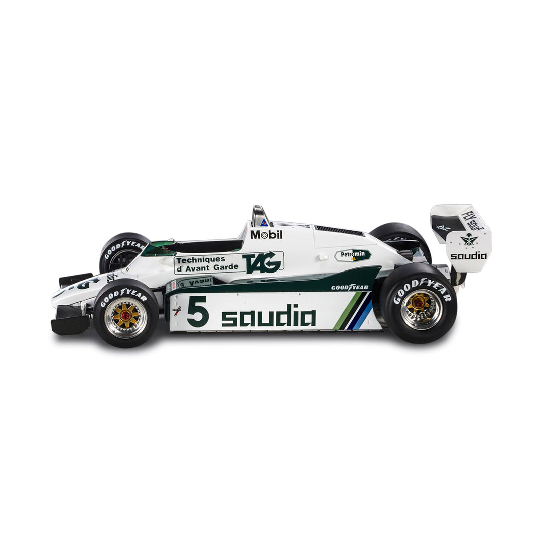 #5 Daly FW08 Swiss GP 1982 Fly Saudia 1:18 Car Model - Williams Racing - Fueler™ - GP121A - fueler.store - Car Model