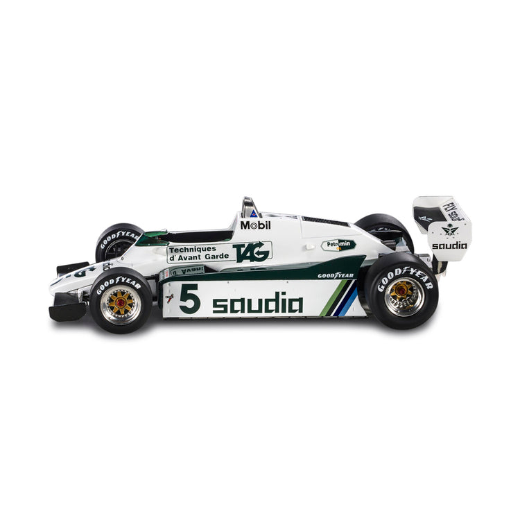 #5 Daly FW08 Swiss GP 1982 Fly Saudia 1:18 Car Model - Williams Racing - Fueler™ - GP121A - fueler.store - Car Model