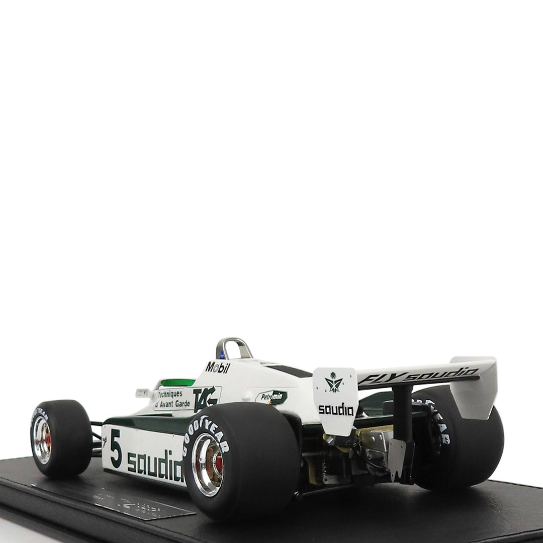 #5 Daly FW08 Swiss GP 1982 Fly Saudia 1:18 Car Model - Williams Racing - Fueler™ - GP121A - fueler.store - Car Model