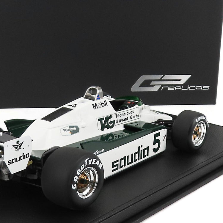 #5 Daly FW08 Swiss GP 1982 Fly Saudia 1:18 Car Model - Williams Racing - Fueler™ - GP121A - fueler.store - Car Model