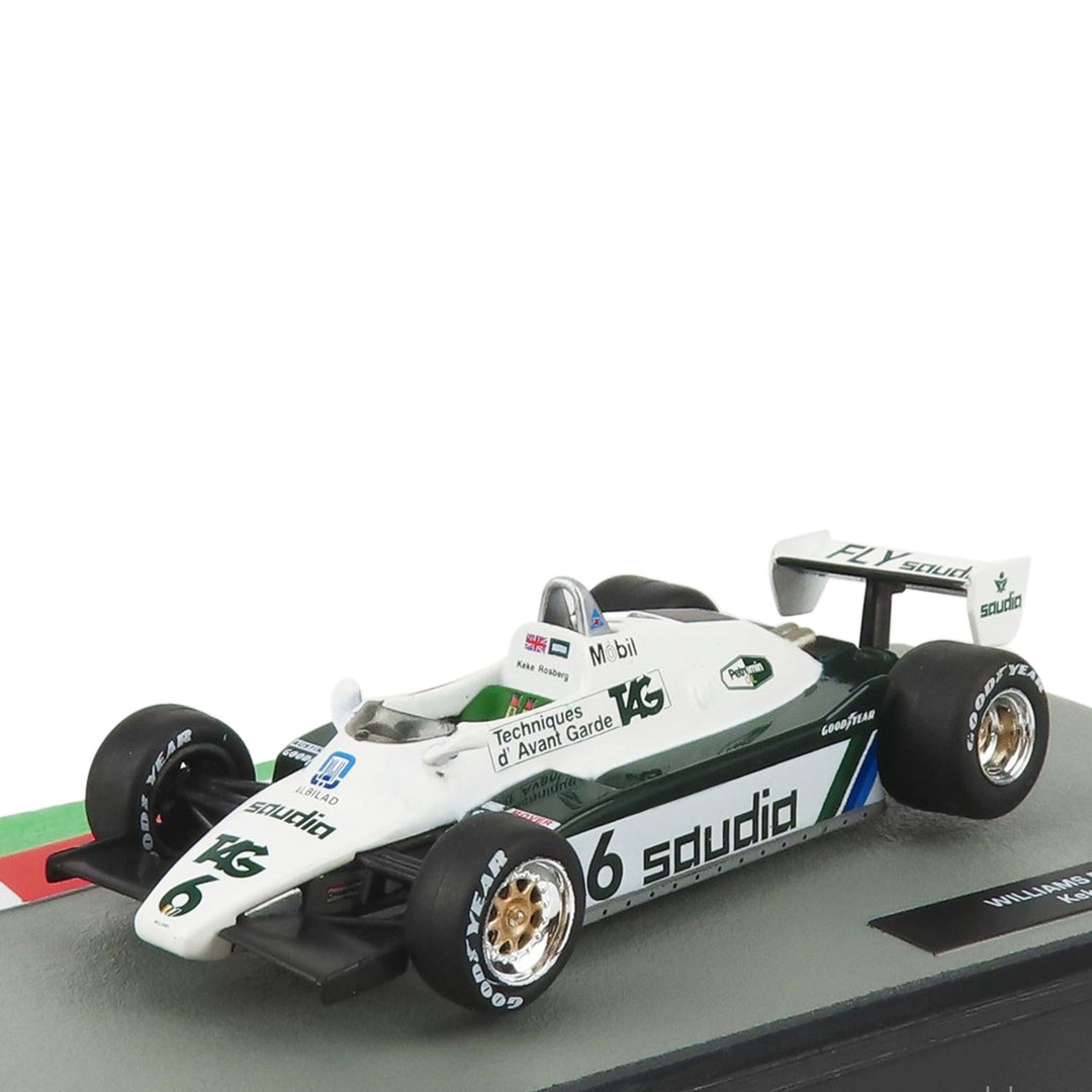 Williams Racing - #6 Rosberg FW08 World Champion 1982 Fly Saudia 1:43 Car Model - Car Model - Fueler™ 