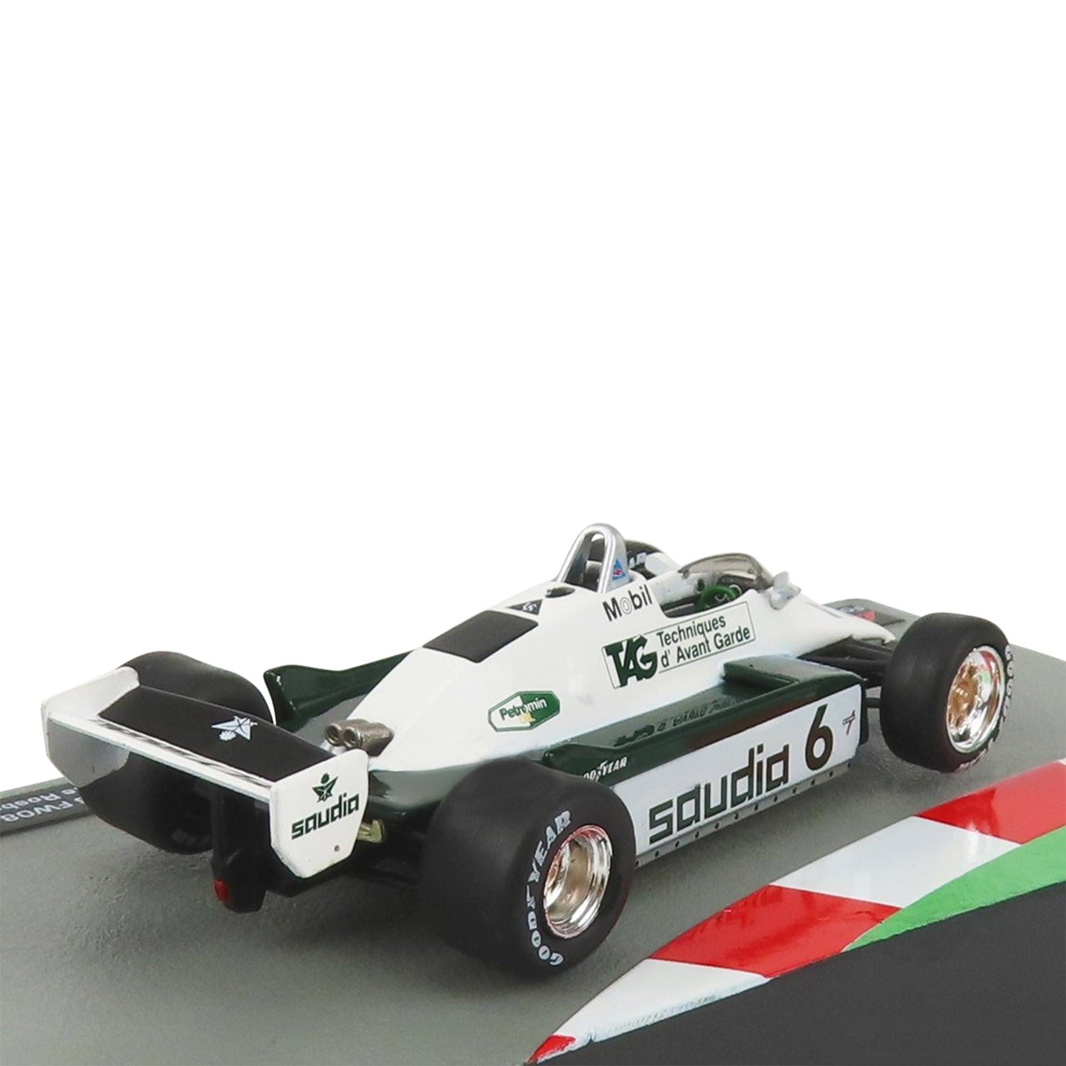 6 Rosberg FW08 World Champion 1982 Fly Saudia 1:43 Car Model – Fueler