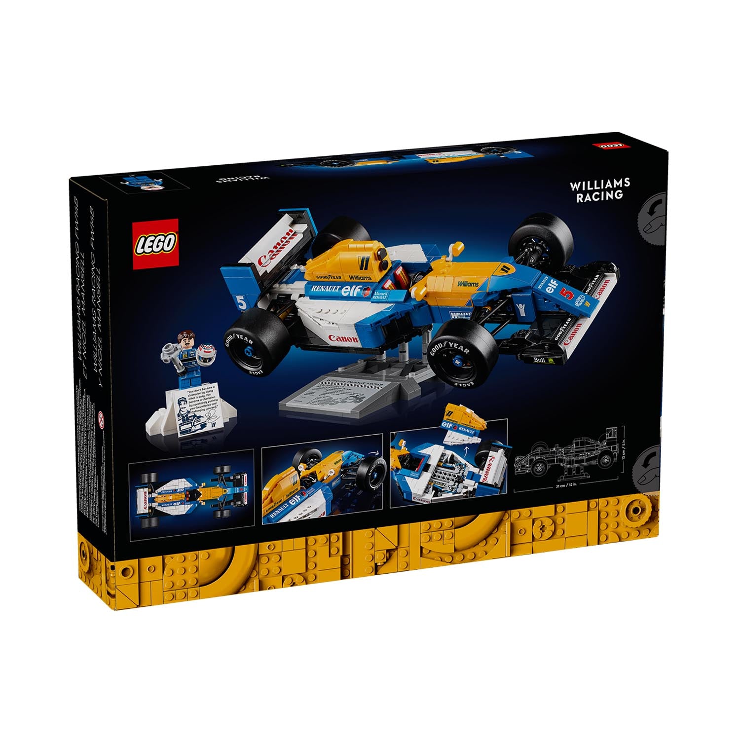 Williams Racing - Williams F1 FW14B Nigel Mansell Lego Icons Car Model - Car Model - Fueler™ 