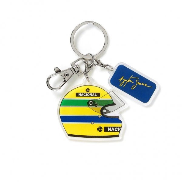 Helmet Keyring - Ayrton Senna - Fueler™ - 701218232001000 - fueler.store - Accessories & Gifts