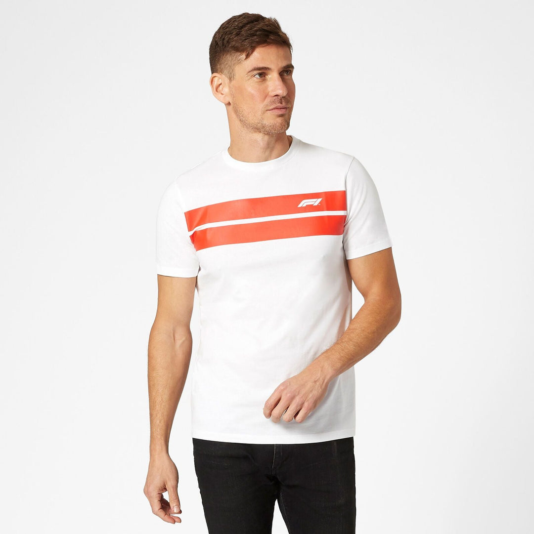 Chest Stripe T-Shirt - Formula 1 - Fueler™ - 324901032200215 - fueler.store - T-Shirt