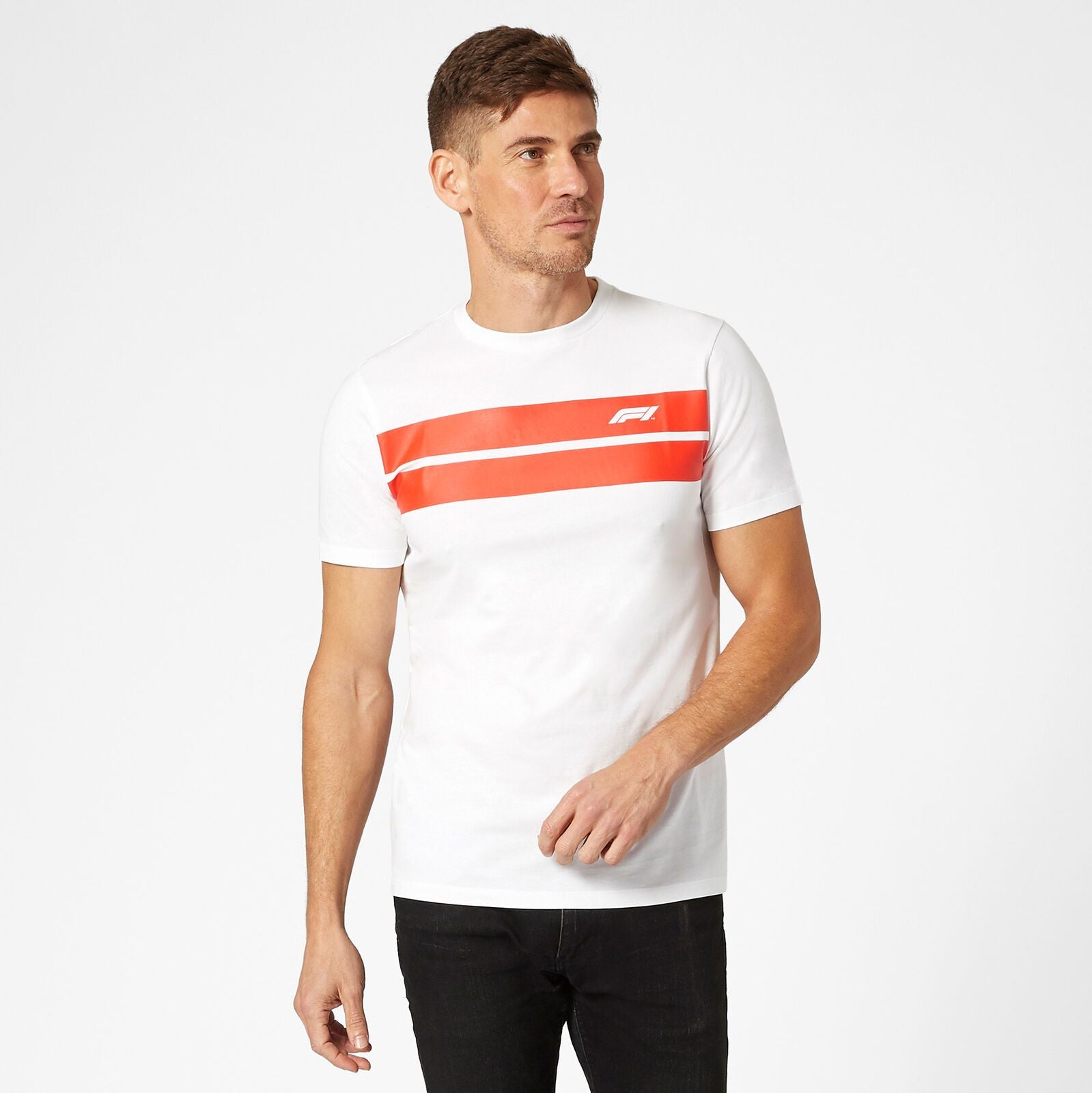 Chest Stripe T-Shirt - Formula 1 - Fueler™ - 324901032200215 - fueler.store - T-Shirt