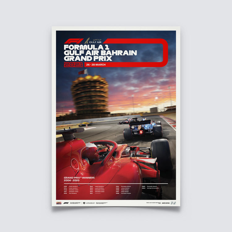 Gulf Air Bahrain Grand Prix - 2021 Artwork | Limited Edition - Formula 1 - Fueler store