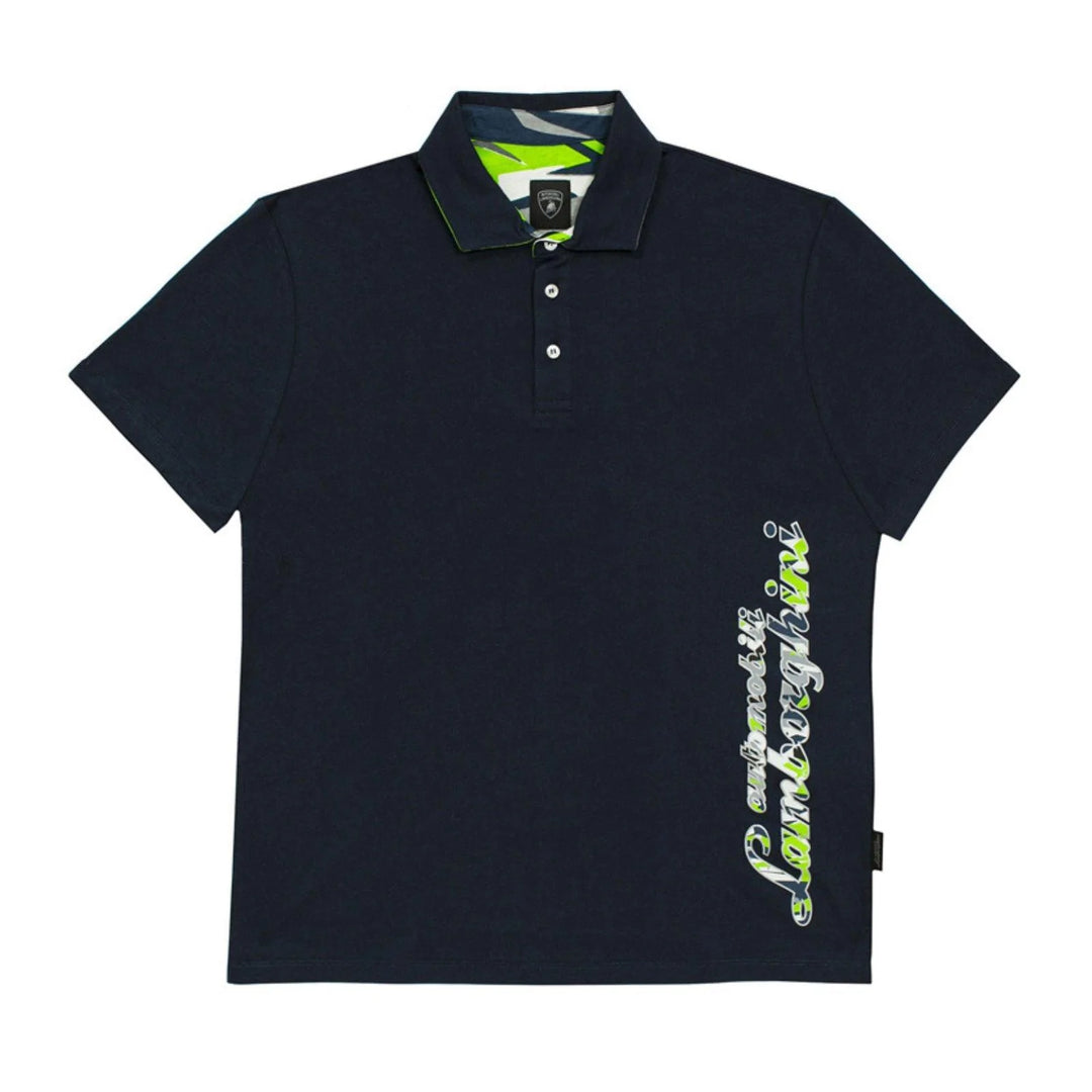 Graphic Script Polo - Lamborghini - Fueler™ - LCSWB7A1-500-S - fueler.store - Polo