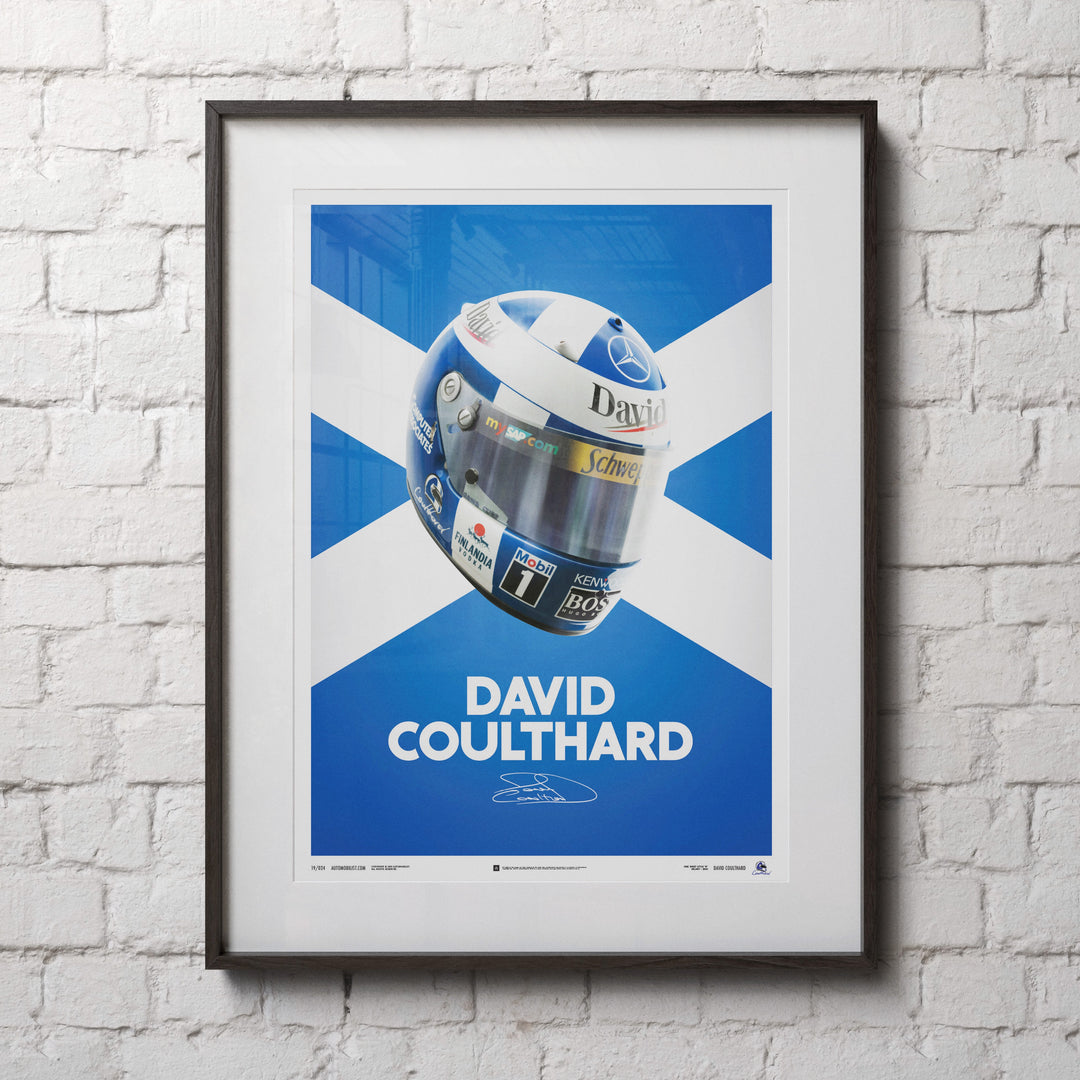 David Coulthard - Helmet - 2000 | Unlimited Edition - McLaren F1 - Fueler™ - PROD01000012 - fueler.store - Poster