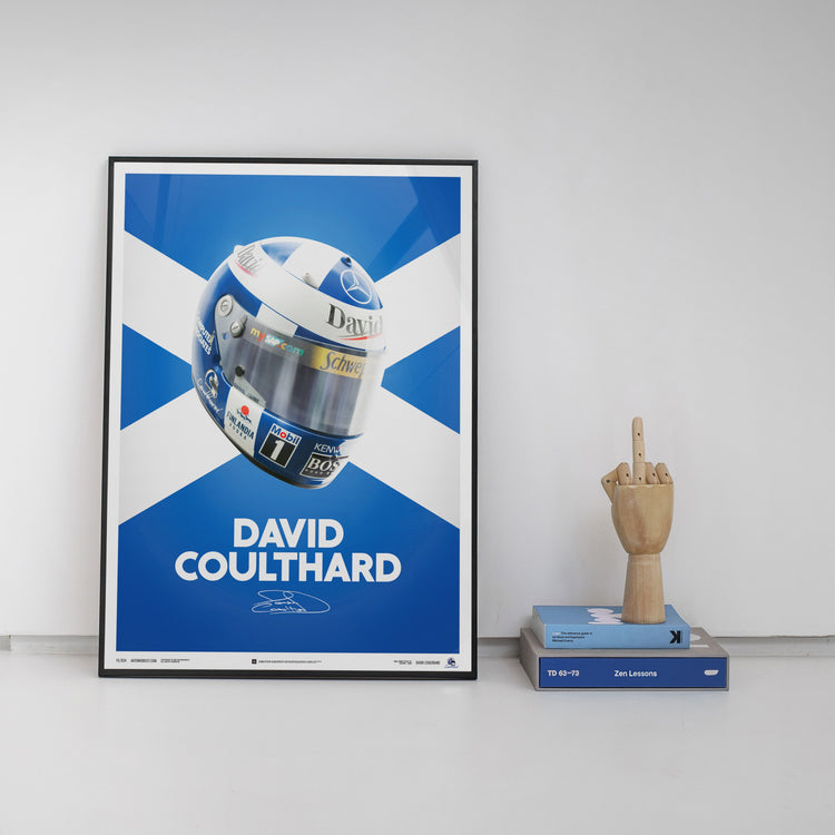 David Coulthard - Helmet - 2000 | Unlimited Edition - McLaren F1 - Fueler™ - PROD01000012 - fueler.store - Poster