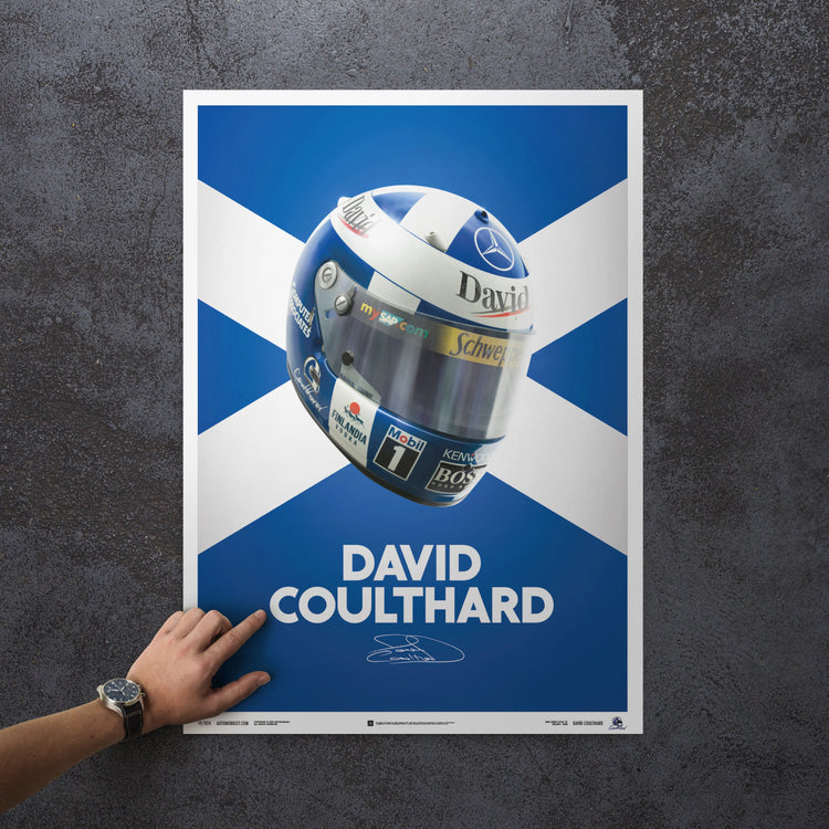 David Coulthard - Helmet - 2000 | Unlimited Edition - McLaren F1 - Fueler™ - PROD01000012 - fueler.store - Poster