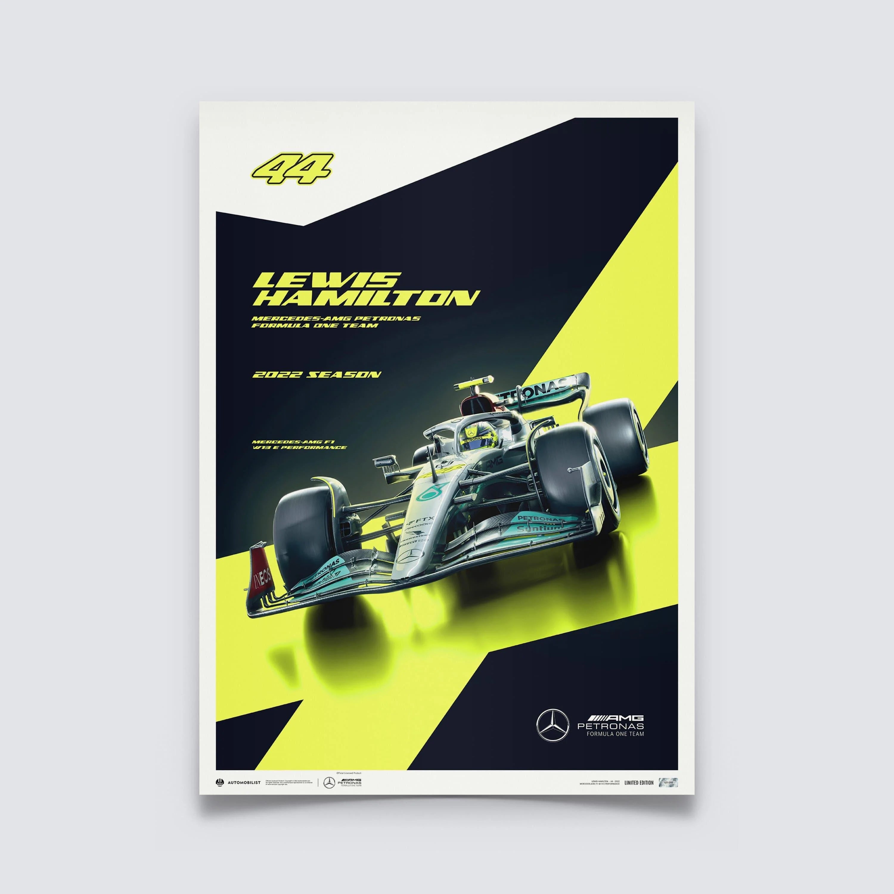 Lewis Hamilton - 2022 Artwork | Limited Edition - Mercedes-AMG Petronas - Fueler™ - PROD01003920 - fueler.store - Poster