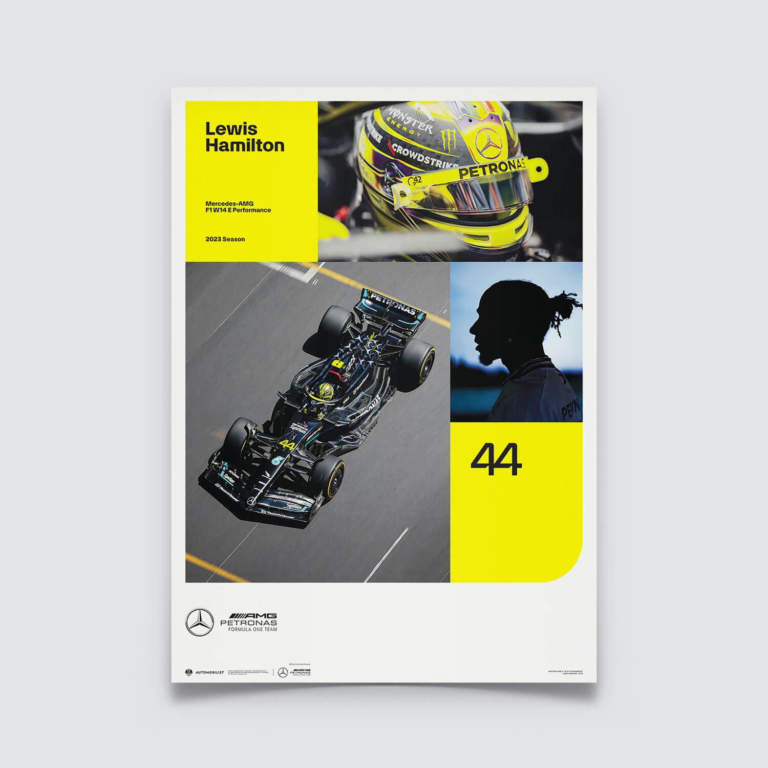 Lewis Hamilton - 2023 | Large - Mercedes-AMG Petronas - Fueler™ - PROD01004532 - fueler.store - Poster