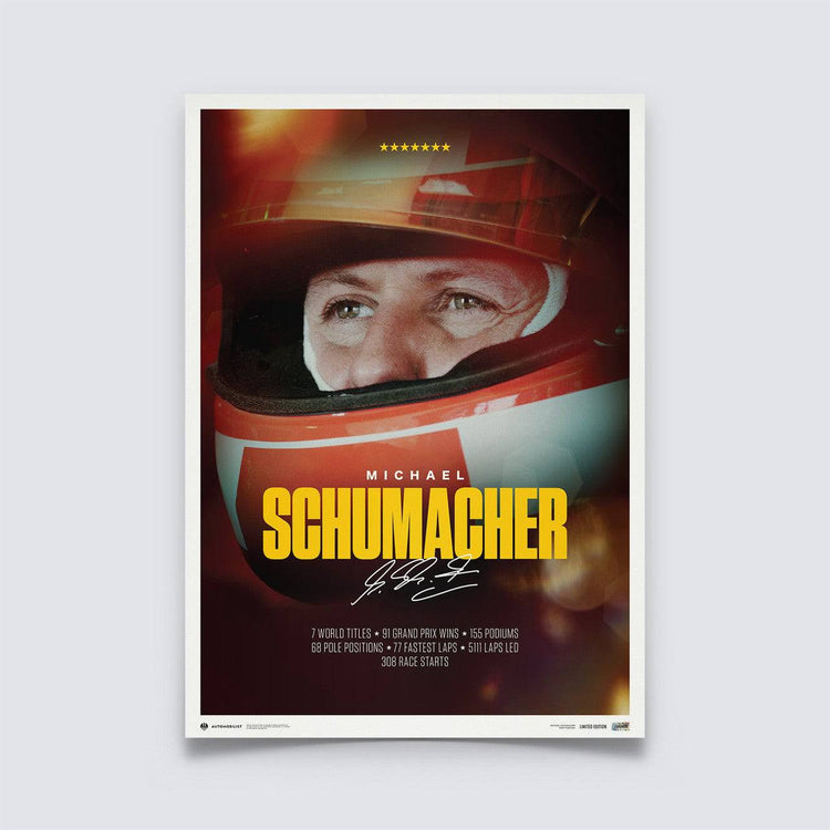 Michael Schumacher - Michael Schumacher - Keep Fighting - 2023 | Mini edition - Poster - Fueler™ 