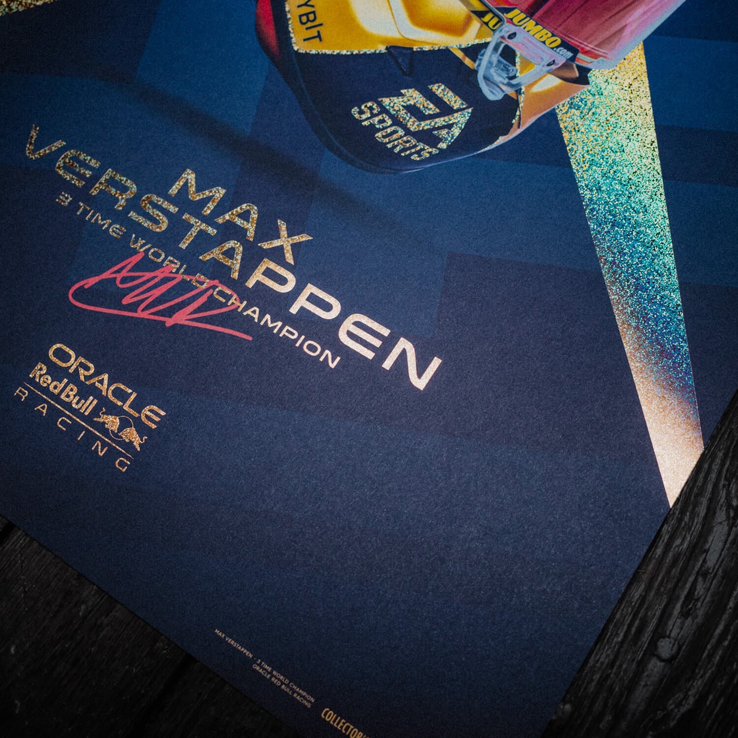 Max Verstappen - Helmet - World Champion - 2023 | Collectors Edition | Edition of 200 - Red Bull Racing - Fueler™ - PROD01004803 - fueler.store - Poster