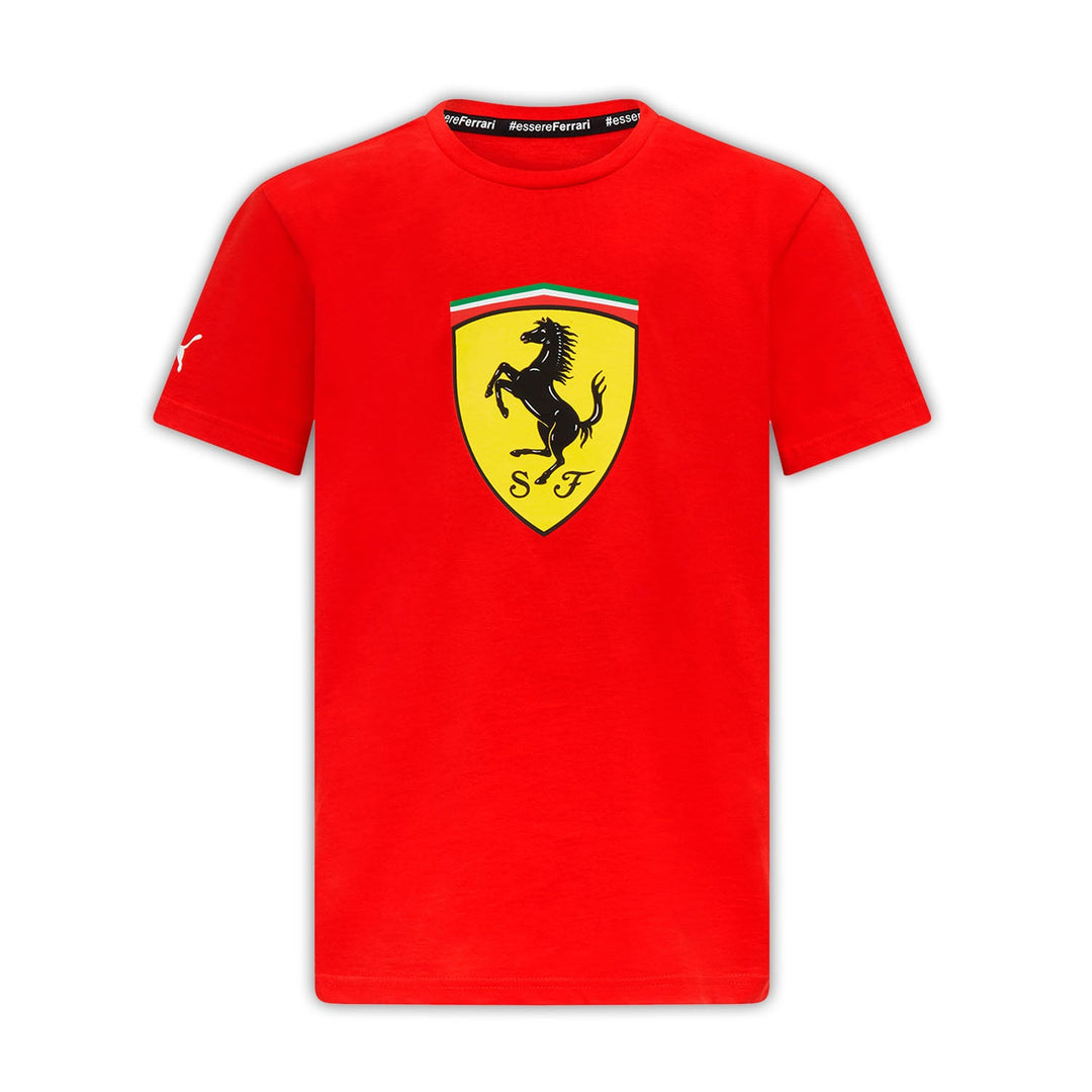 2024 Kids Large Shield T-Shirt - Scuderia Ferrari - Fueler store