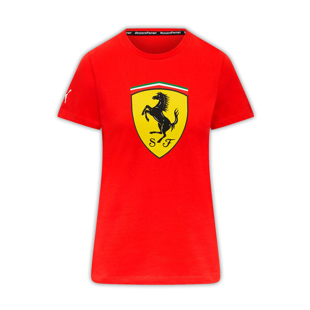 2024 Women Large Shield T-Shirt - Scuderia Ferrari - Fueler store
