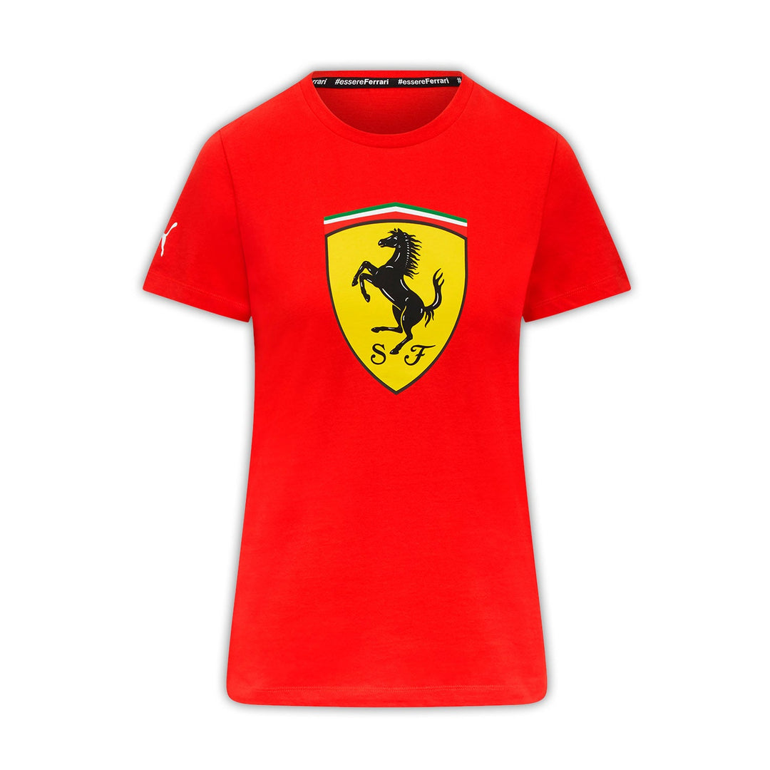 2024 Women Large Shield T-Shirt - Scuderia Ferrari - Fueler™ 